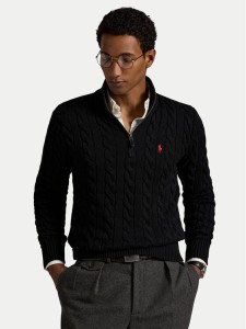 Polo Ralph Lauren Sweter 710810841006 Czarny Regular Fit