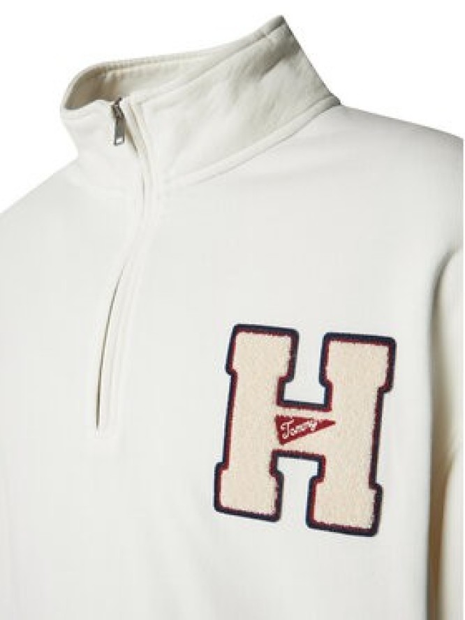 Tommy Jeans Bluza Towel Patch DM0DM21263 Écru Regular Fit