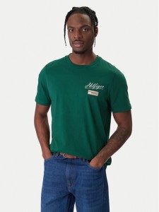 Tommy Hilfiger T-Shirt Modern Ath Graphic MW0MW41471 Zielony Regular Fit