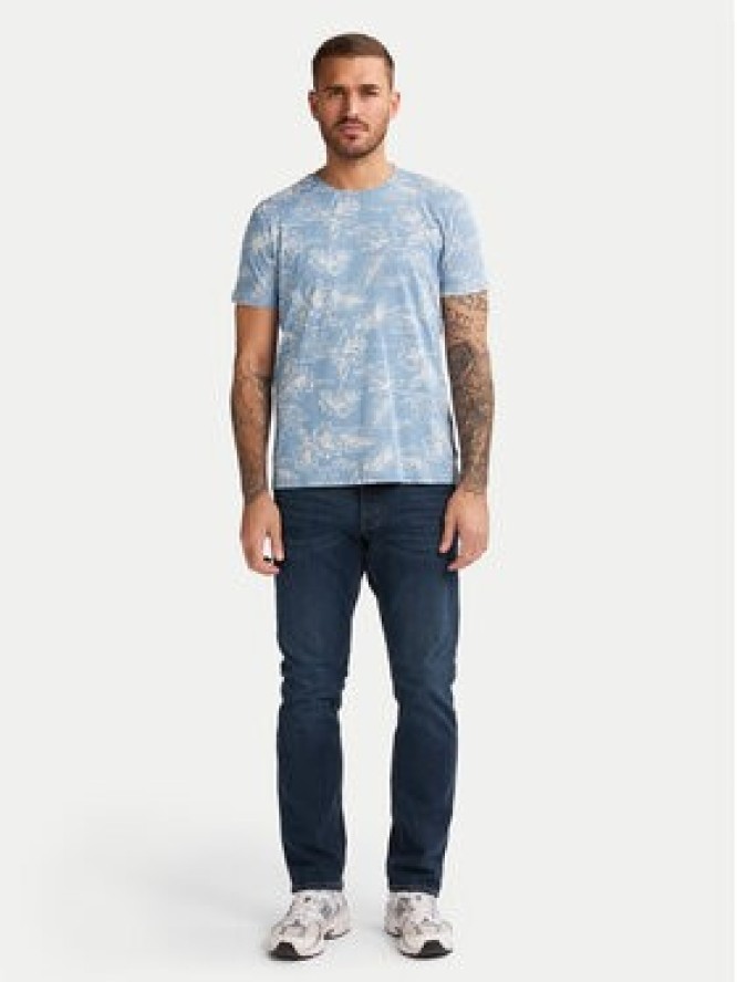 Petrol Industries T-Shirt M-1050-TSR623 Błękitny Regular Fit