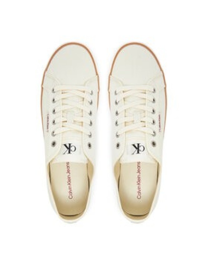 Calvin Klein Jeans Tenisówki Ess Vulc Low Mg Cv YM0YM01301 Beżowy