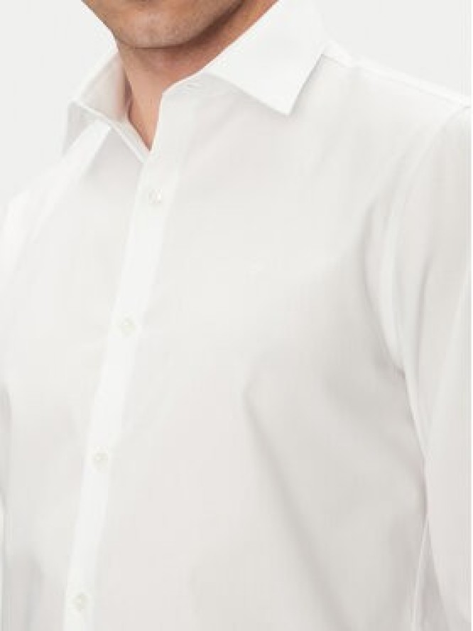 Calvin Klein Koszula LV019EU017 Biały Slim Fit