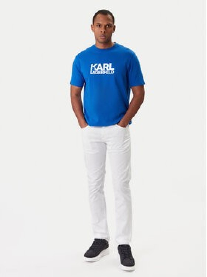 KARL LAGERFELD T-Shirt 755780 561235 Niebieski Regular Fit