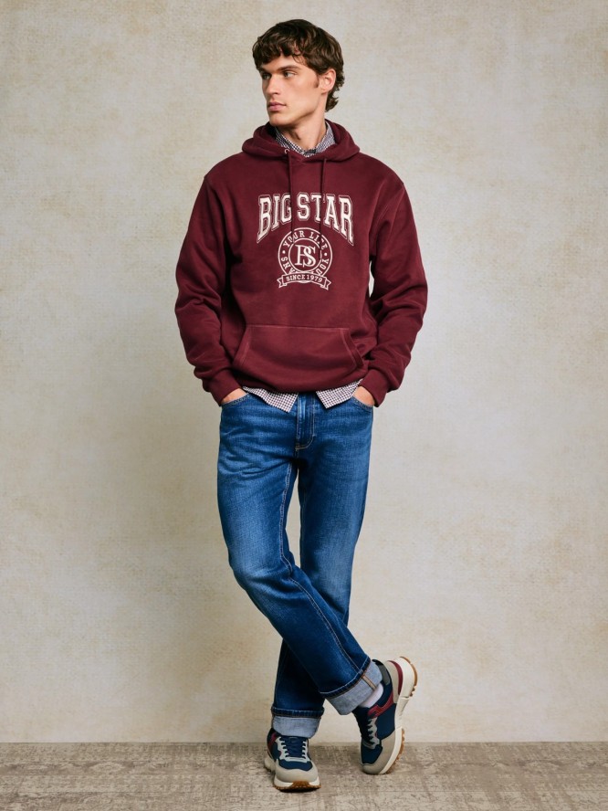 Jeansy męskie z prostą nogawką niebieskie Colt 480