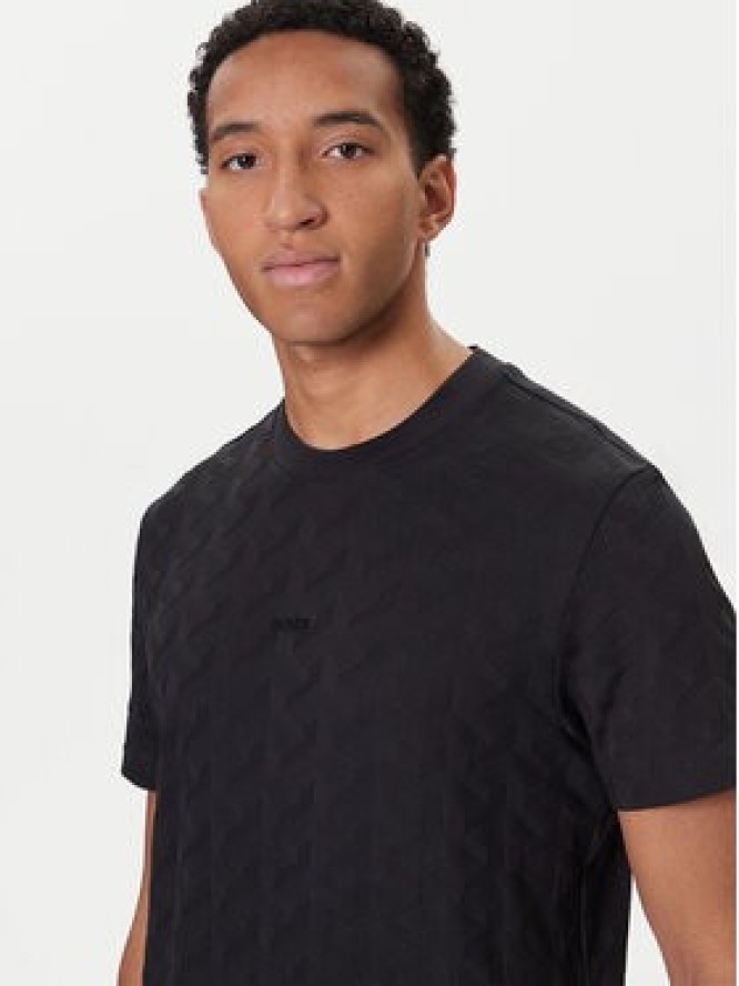 BOSS T-Shirt Mirror Artwork 50548649 Czarny Relaxed Fit