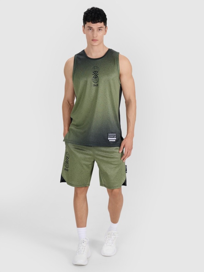 4F Spodenki do koszykówki szybkoschnące męskie - multikolor L