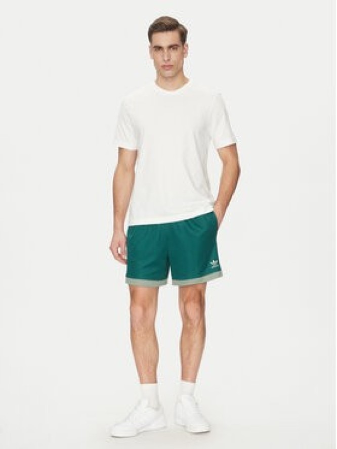 adidas Szorty sportowe Mock Eyelet JP1101 Zielony Regular Fit
