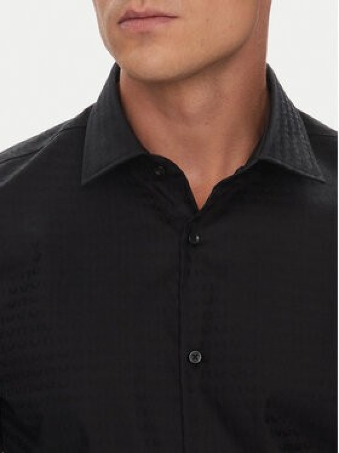 HUGO Koszula Kenno 50544934 Czarny Slim Fit