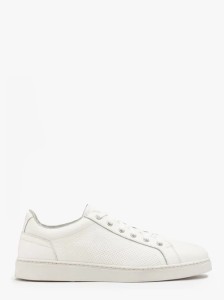 Białe półbuty męskie w sportowym stylu