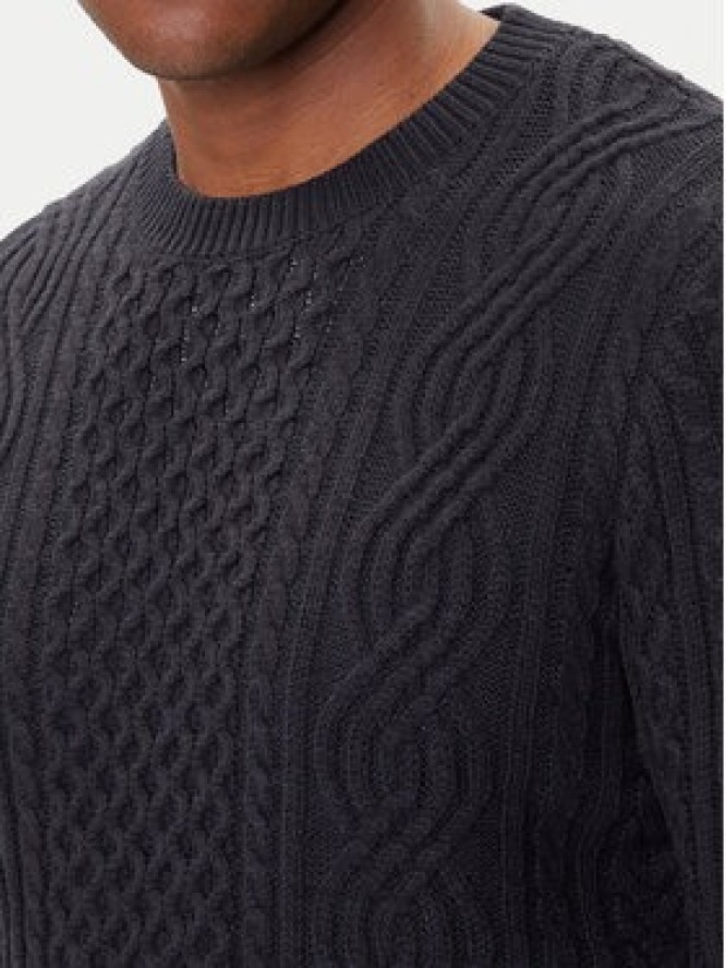 Jack & Jones Sweter Blusean 12283486 Granatowy Regular Fit