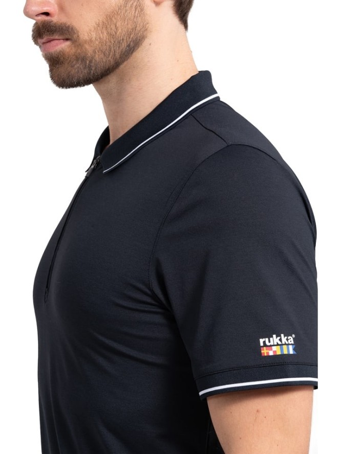 rukka Koszulka polo "Palopuro" w kolorze granatowym rozmiar: S