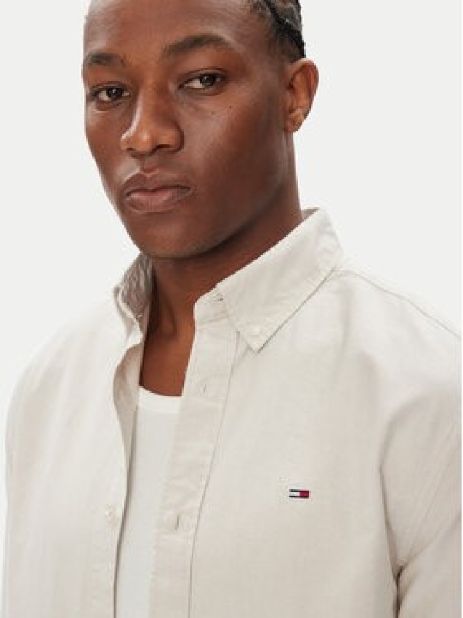 Tommy Jeans Koszula DM0DM21298 Beżowy Regular Fit