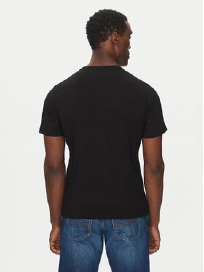 Barbour T-Shirt Essential Sports MTS0331BK31 Czarny Tailored Fit