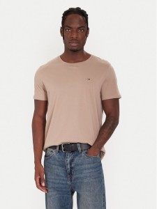 Tommy Jeans T-Shirt DM0DM04411 Beżowy Regular Fit