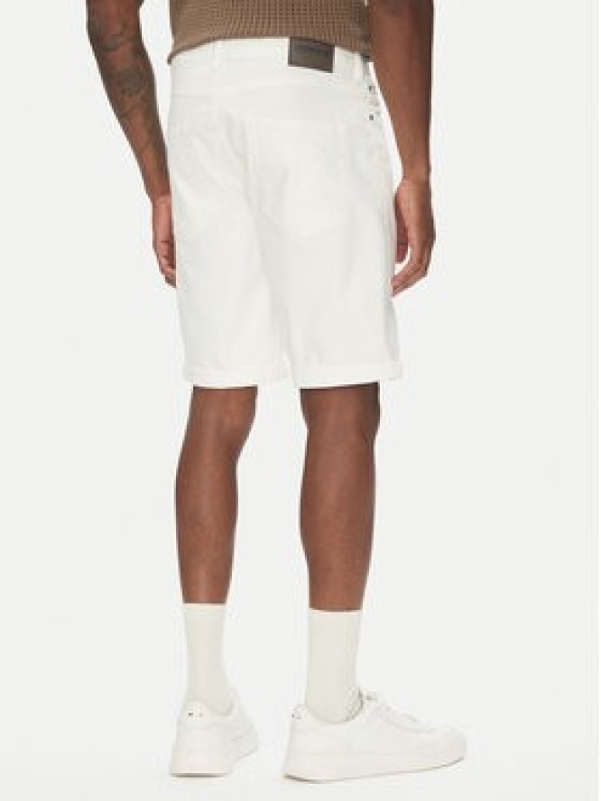 Lindbergh Szorty jeansowe 30-550002WHI Biały Regular Fit