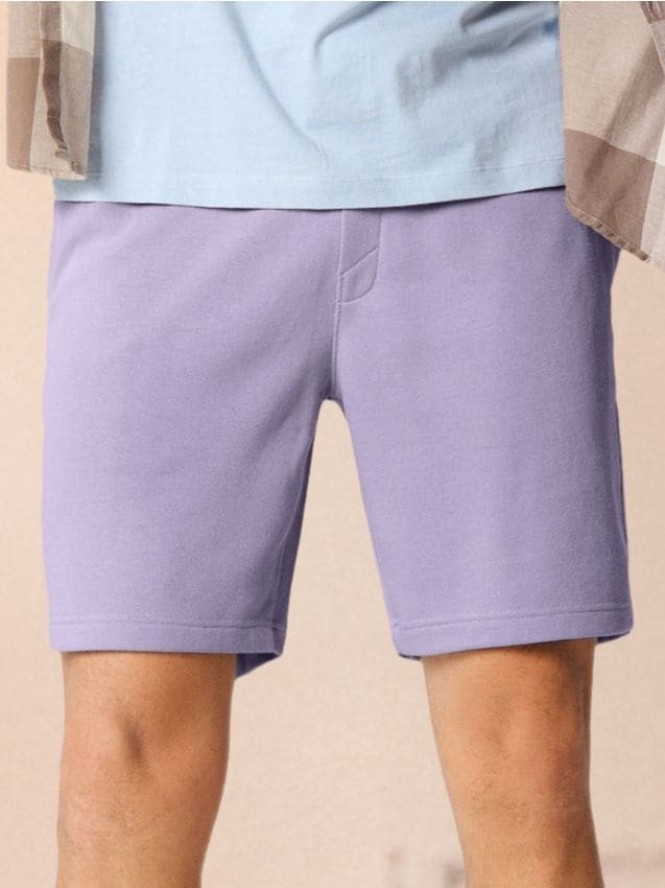 Szorty z wiązaniem - fioletowy