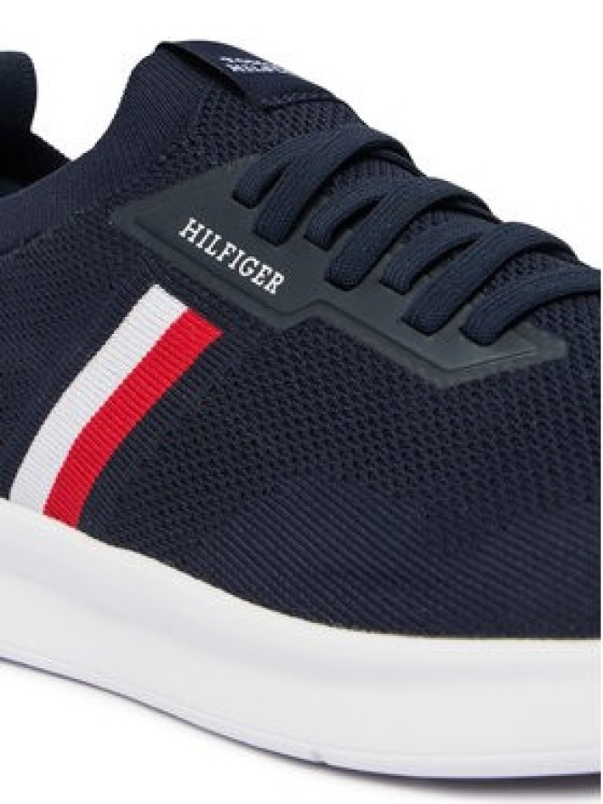 Tommy Hilfiger Sneakersy Lightweight Knitted Runner FM0FM05756 Granatowy