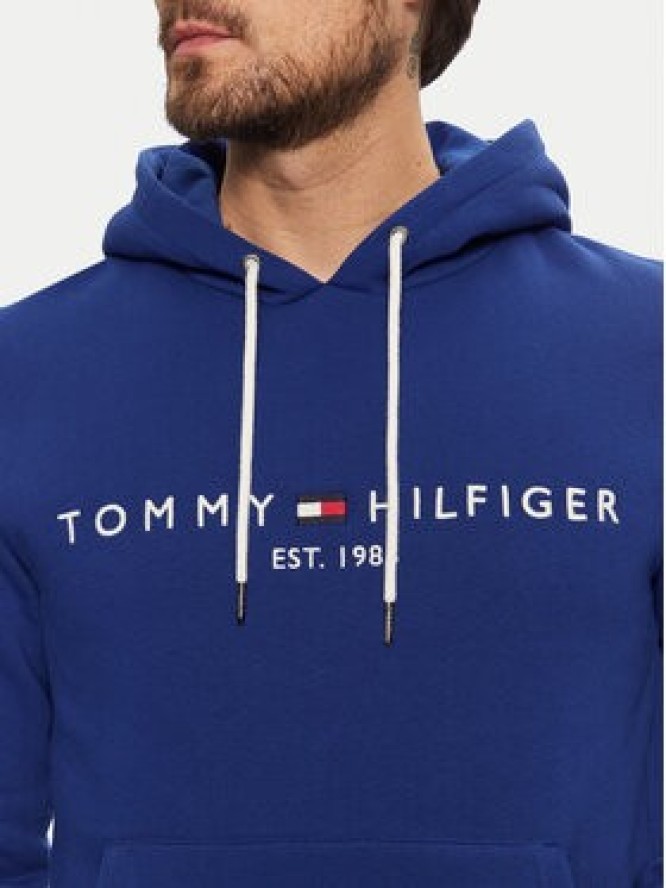 Tommy Hilfiger Bluza Logo MW0MW11599 Niebieski Regular Fit