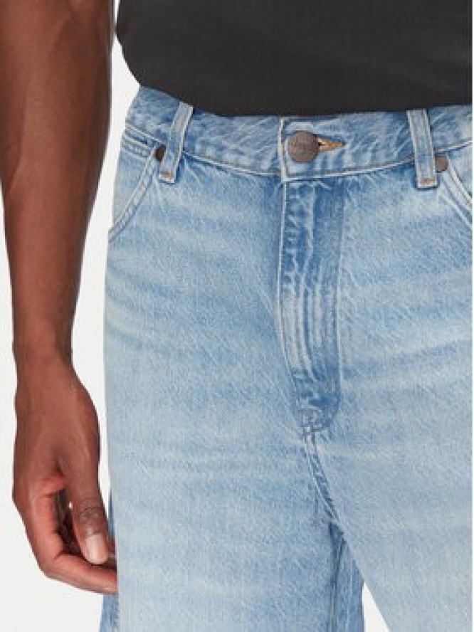 Wrangler Szorty jeansowe Frontier 112362492 Niebieski Relaxed Fit