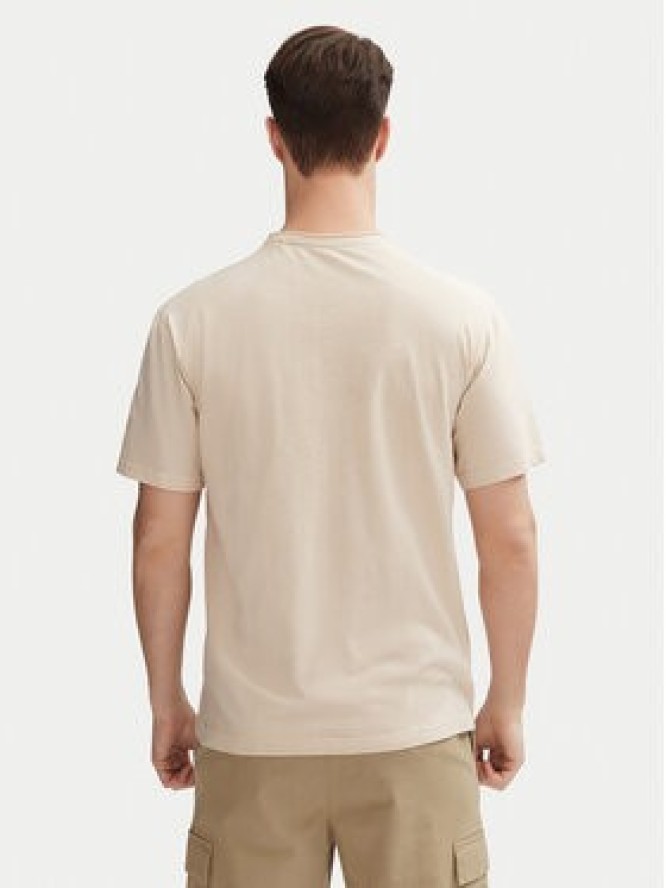 INDICODE T-Shirt Carlsin 41-121 Beżowy Regular Fit