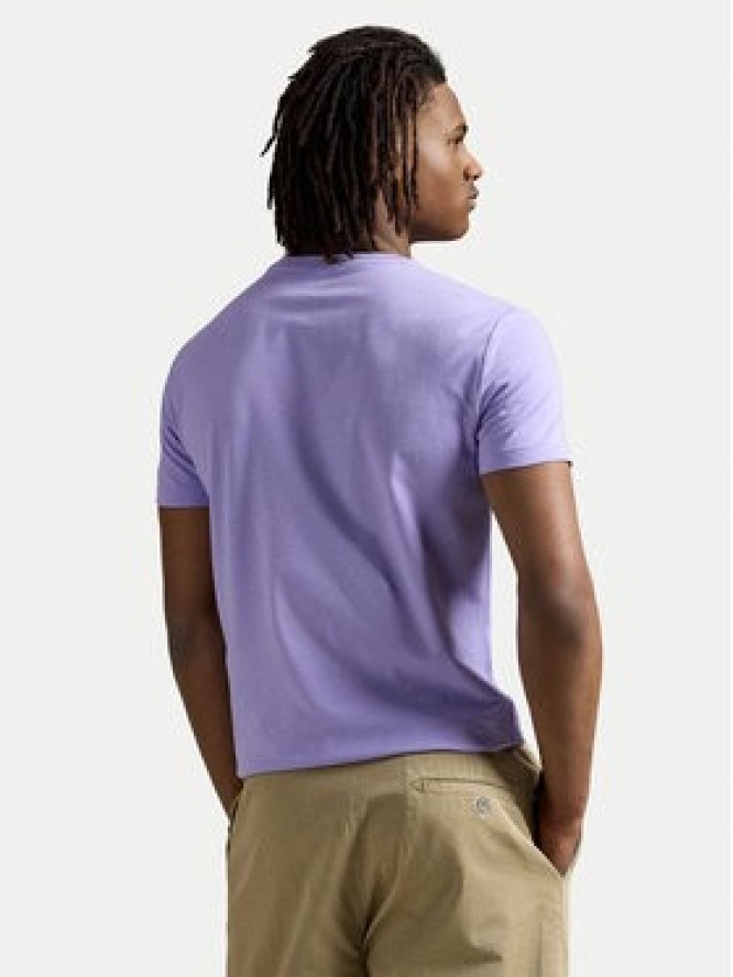 Polo Ralph Lauren T-Shirt 710671438434 Fioletowy Custom Slim Fit