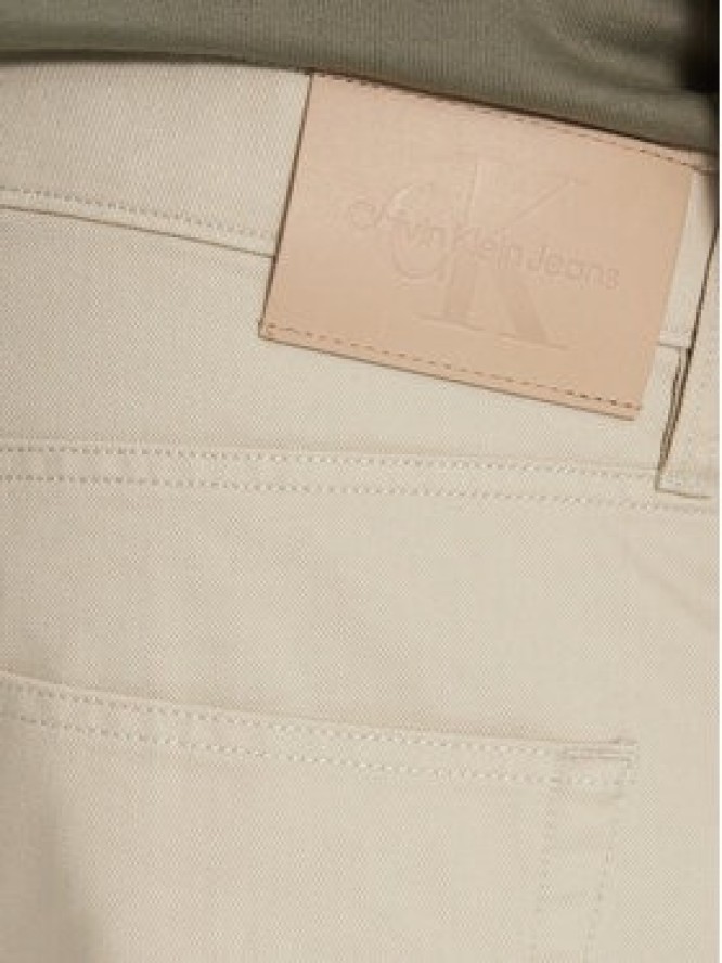 Calvin Klein Jeans Spodnie materiałowe J30J326263 Beżowy Straight Fit