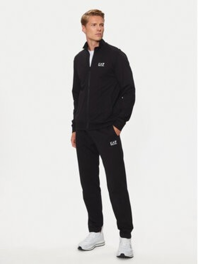 EA7 Emporio Armani Spodnie dresowe 8NPP65 PJVRZ 1200 Czarny Regular Fit