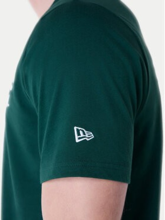 New Era T-Shirt Oakland Athletics MLB Pennant Graphic 60596214 Zielony Regular Fit