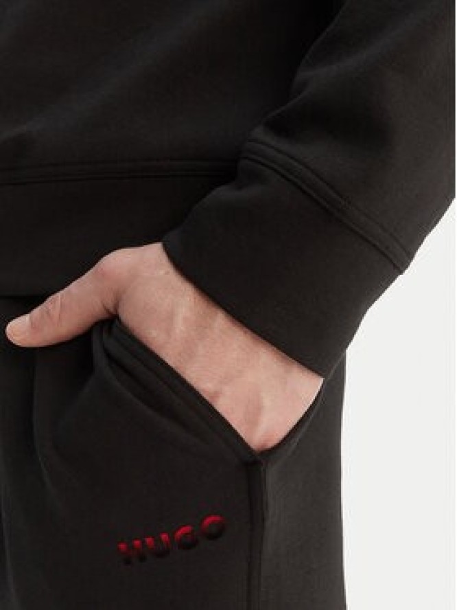 HUGO Bluza Atlas 50557016 Czarny Regular Fit