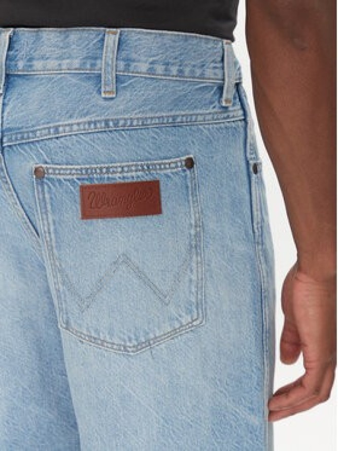 Wrangler Szorty jeansowe Frontier 112362492 Niebieski Relaxed Fit