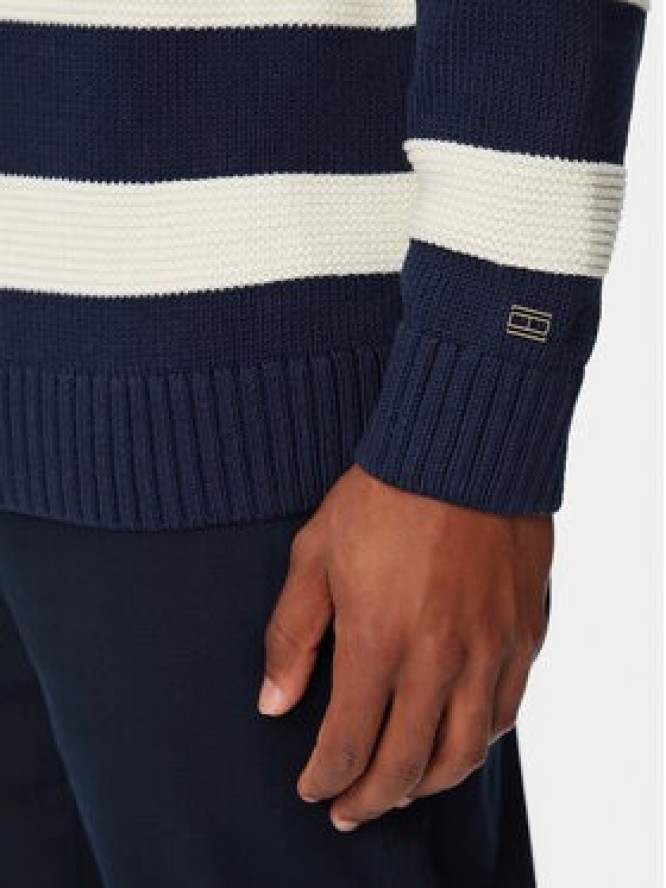 Tommy Hilfiger Sweter Breton MW0MW43502 Granatowy Regular Fit