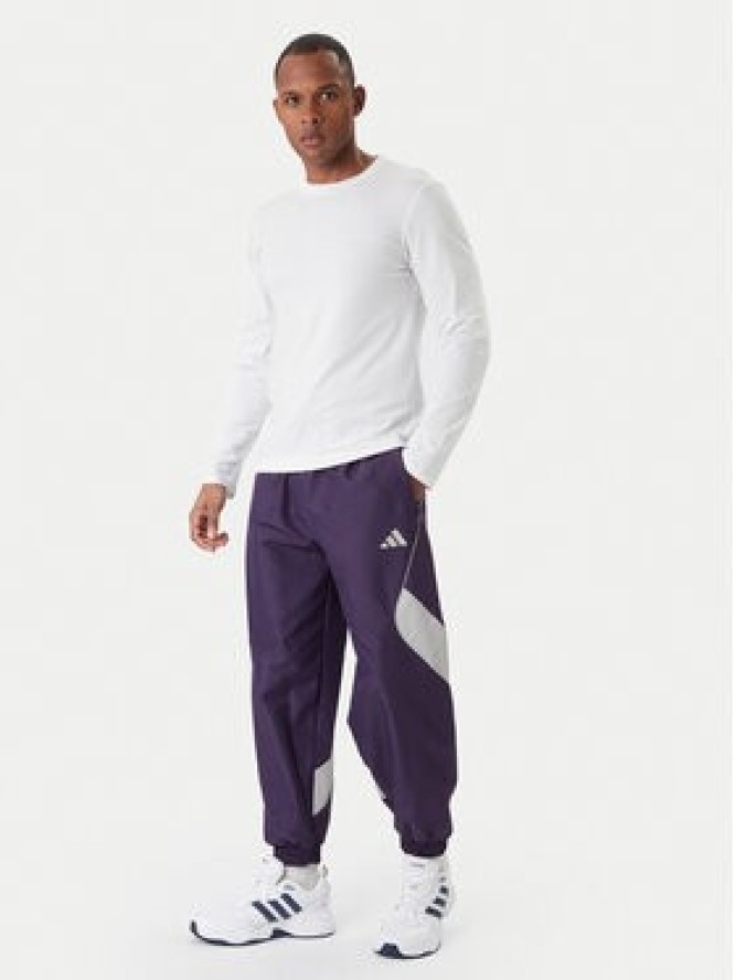 adidas Spodnie dresowe Stadium JX5610 Fioletowy Loose Fit