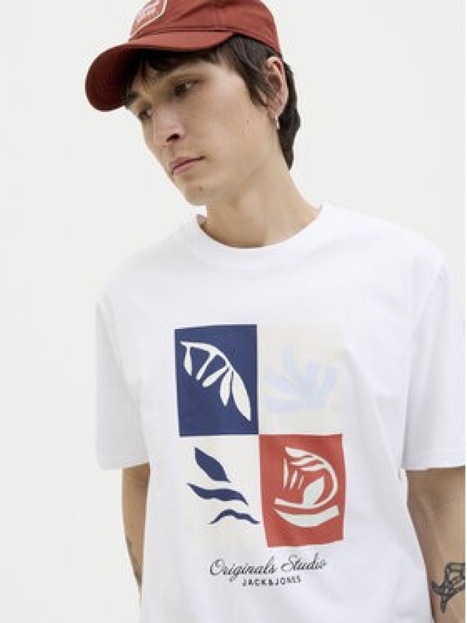 Jack & Jones T-Shirt Canggu 12277220 Biały Regular Fit