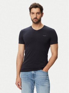 Guess T-Shirt M6YI32 K3735 Granatowy Extra Slim Fit