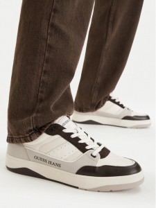 Guess Jeans Sneakersy EO-TEKSAS-01 126AM Écru