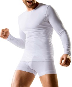 Koszulka męska bawełniana z długim rękawem Brubeck COTTON