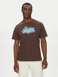 Element T-Shirt ELYZT00512 Brązowy Relaxed Fit