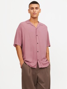 Jack & Jones Koszula Jeff 12248386 Różowy Relaxed Fit