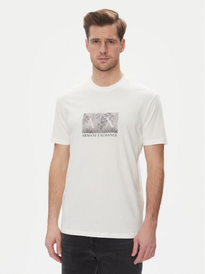 Armani Exchange T-Shirt XM000555 AF10358 U0009 Biały Regular Fit