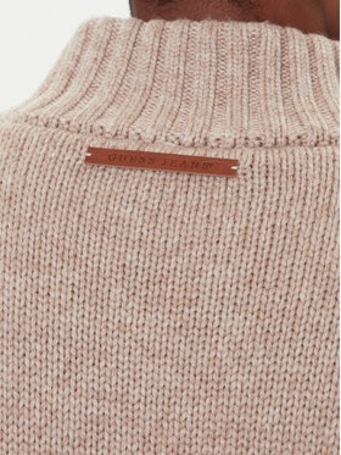 Guess Jeans Kardigan M5BR07 Z0662 Brązowy Regular Fit