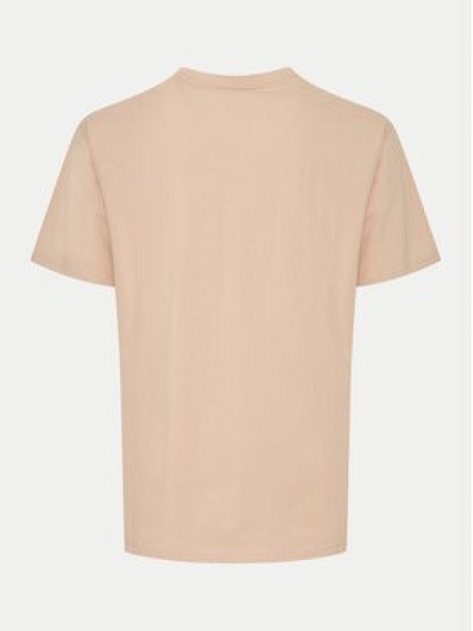 Solid T-Shirt 21108237 Beżowy Regular Fit