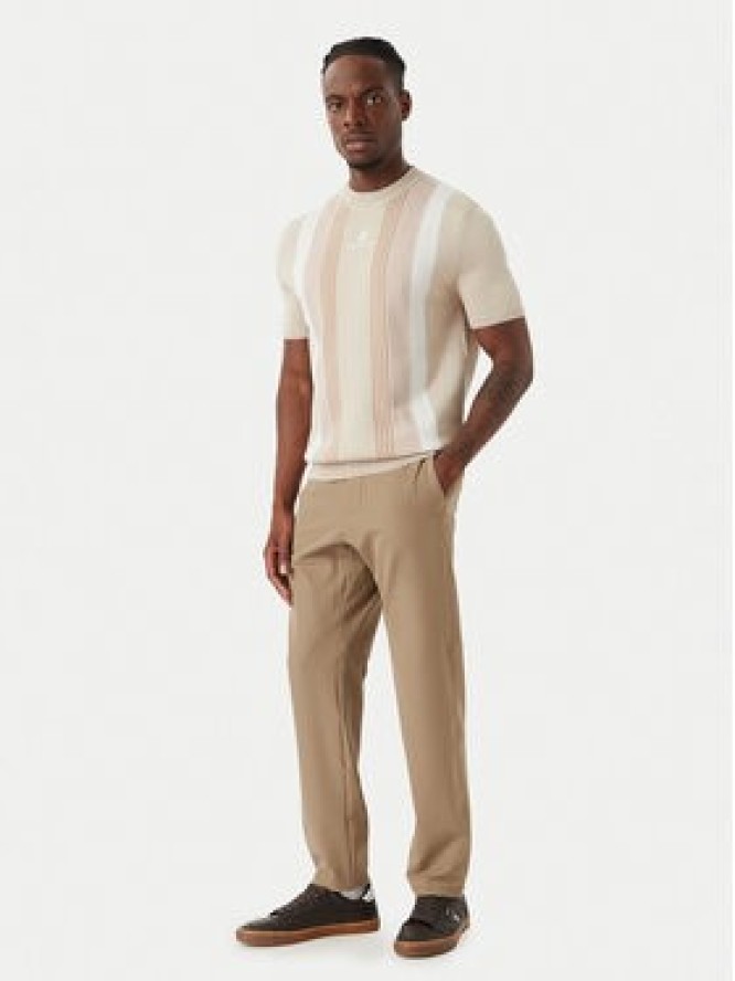 Beverly Hills Polo Club T-Shirt M7611-HR Beżowy jasny Regular Fit