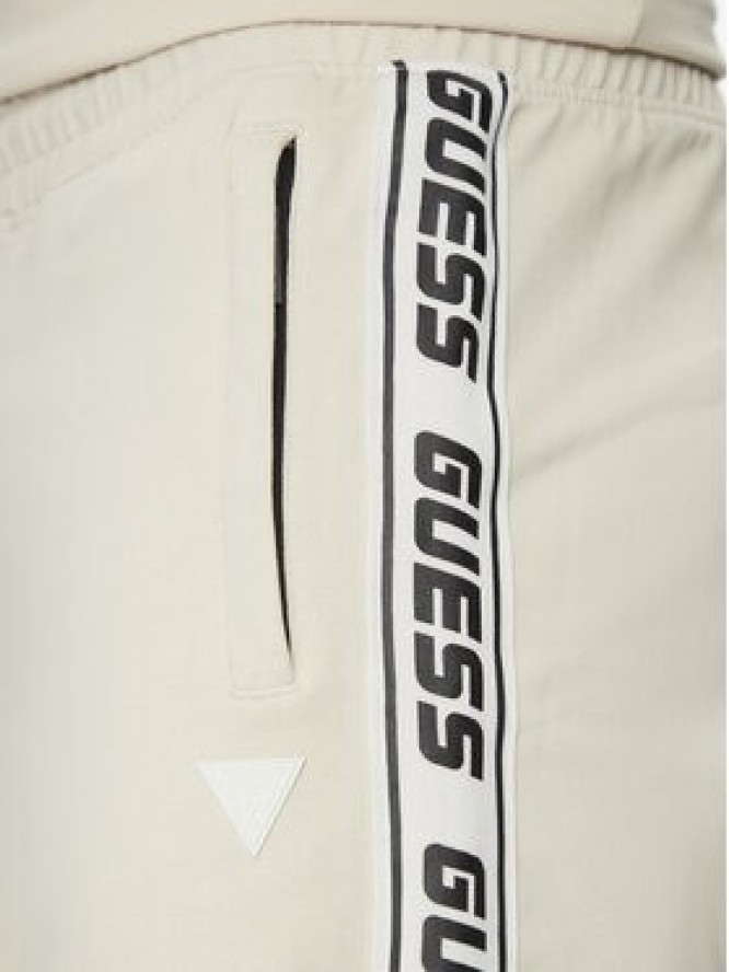 Guess Szorty sportowe Z2YD02 K6ZS1 Écru Regular Fit