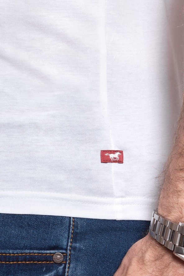 T-SHIRT MĘSKI MUSTANG AARON C PRINT 1009953 2045