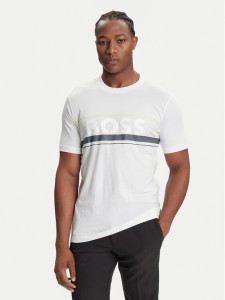 BOSS T-Shirt Iconic Zone 50550113 Biały Regular Fit