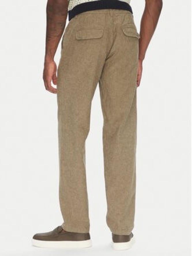 Lindbergh Spodnie materiałowe 30-008023 Beżowy Relaxed Fit