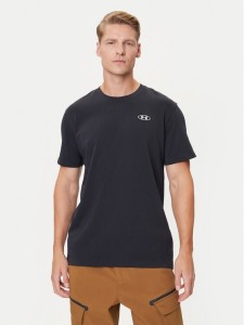 Under Armour T-Shirt Ua Hw Lc Patch Ss 1382902-001 Czarny Loose Fit