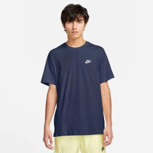 Koszulka z krótkim rękawem Męska Nike AR4997-410 Granatowy