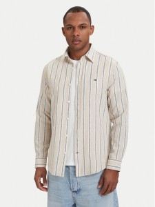 Tommy Jeans Koszula DM0DM22755 Beżowy jasny Regular Fit