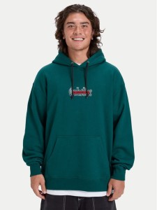 Quiksilver Bluza Double Up EQYFT05155 Czerwony Oversize